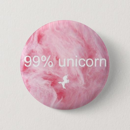 99% Einhorn-Knopf! Button (Vorderseite)