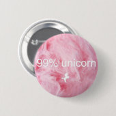 99% Einhorn-Knopf! Button (Vorne & Hinten)