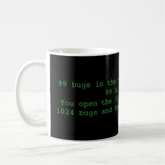 99 Fehler im Code, lustige Programmierer-Tasse Kaffeetasse