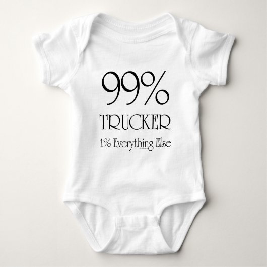 99% Fernlastfahrer Baby Strampler (Vorderseite)