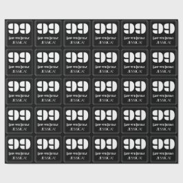 99. Geburtstag: Art Deco Inspiriert Look "99" & Na Geschenkpapier