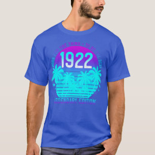 99. Geburtstag Ästhetik Vintag 1922 Sonnenuntergan T-Shirt