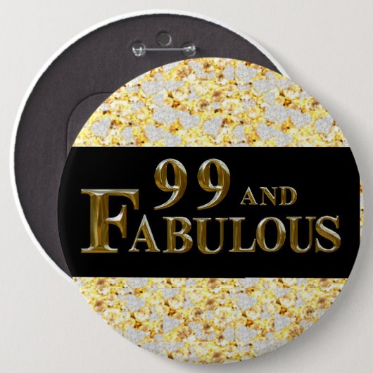 99. Geburtstag Button (Vorne & Hinten)