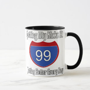 99. Geburtstag des Weg-66 Tasse