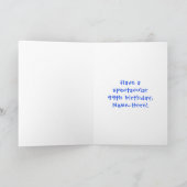 99. Geburtstag: Fun Cake and Candles + Individuell Karte (Innenseite)