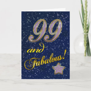 99. Geburtstag für jemanden Fabulous Karte