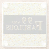 99. Geburtstag Glasuntersetzer (Rückseite)