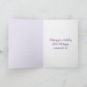 99. Geburtstag Herzblasen auf dem Herzen Karte (Innenseite)