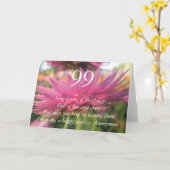 99. Geburtstag Karte (Gelbe Blume)
