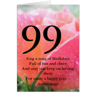 99 Geburtstag Karten | Zazzle.de