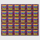 99. Geburtstag: Loving Hearts Pattern, Regenbogen Geschenkpapier (Flach)