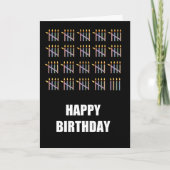 99. Geburtstag mit Kerzen Karte (Vorderseite)