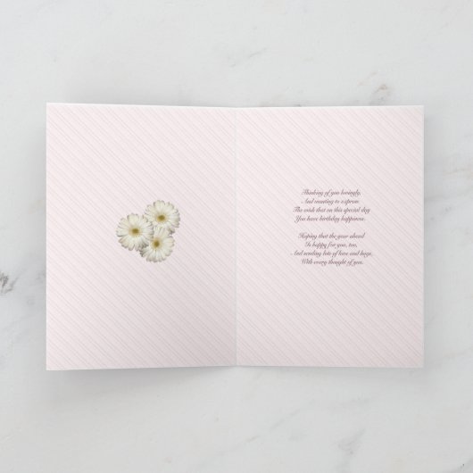 99. Geburtstag, schöne Blume Karte (Innenseite)