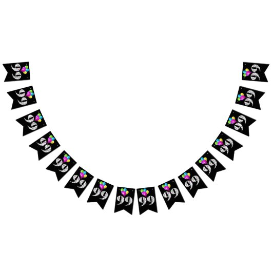 99. Geburtstagsballons Wimpelkette (Alle)