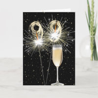 99. Geburtstagsparkler mit Weißwein