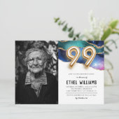 99. Geburtstagsparty Einladung (Stehend Vorderseite)