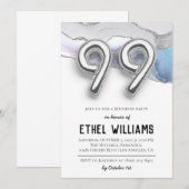 99. Geburtstagsparty Einladung (Vorne/Hinten)
