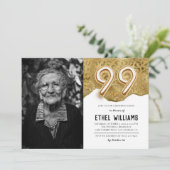 99. Geburtstagsparty Einladung (Stehend Vorderseite)