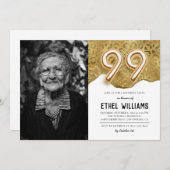 99. Geburtstagsparty Einladung (Vorne/Hinten)