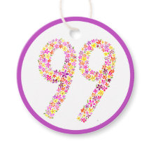 99. Geburtstagsparty lila gelbe Blume Gefallen