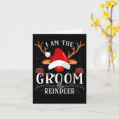 99 Geschenke Ich bin die Groom Rentier Weihnachtsf Karte (Gelbe Blume)