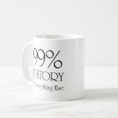 99% Geschichte Kaffeetasse (Vorderseite Links)