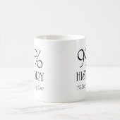 99% Geschichte Kaffeetasse (Mittel)