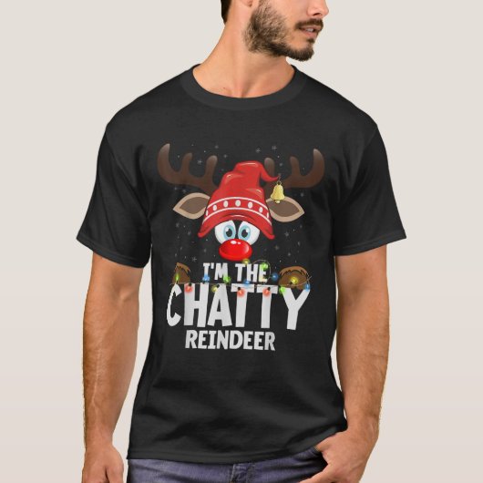 99 Gifts Matching Christmas Reindeer Unisex Adult T-Shirt (Vorderseite)