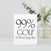 99 % Golf Postkarte (Stehend Vorderseite)