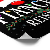 99 I Am The Fiancee Reindeer Christmas Family Uni- Poster (Ecke)