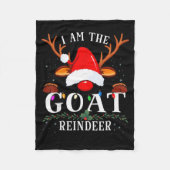 99 I Am The Goat Reindeer Christmas Family Uni-adu Fleecedecke (Vorderseite)