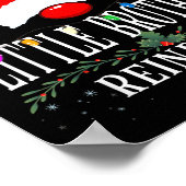 99 I Am The Little Brother Reindeer Christmas Fami Poster (Ecke)