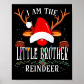 99 I Am The Little Brother Reindeer Christmas Fami Poster (Vorne)