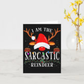 99 Ich bin das sarkastische Rentier Uni-Erwachsene Karte (Gelbe Blume)