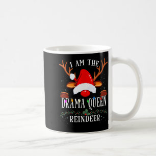 99 Ich bin die Dramakönigin Rentier Weihnachten Fa Kaffeetasse