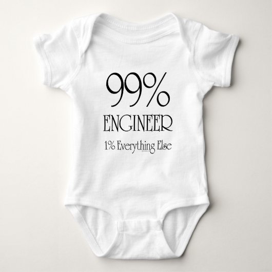 99% Ingenieur Baby Strampler (Vorderseite)