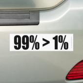 99% ist größer als 1% autoaufkleber (Auf Auto)