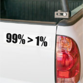 99% ist größer als 1% autoaufkleber (Auf Lkw)