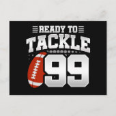 99-jähriges Tackle Football Party 99. Geburtstag Postkarte (Vorderseite)