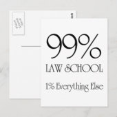 99 % Jura School Postkarte (Vorne/Hinten)