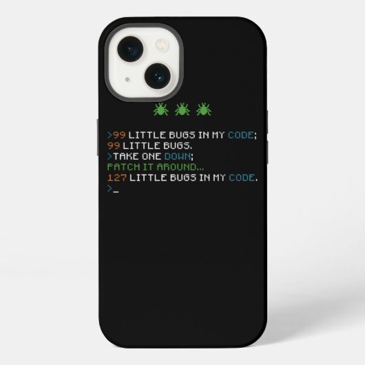 99 kleine Bugs in meinem Code Coding Debugging Lus iPhone Hülle (Rückseite)