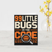 99 kleine Fehler im Code lustiger Programmierer Sp Karte (Gelbe Blume)