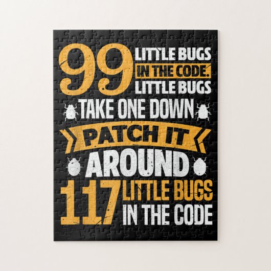 99 kleine Fehler im Code-Pfad es 117 Bugs-Programm Puzzle (Vertikal)