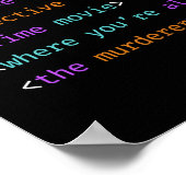 99 kleine Fehler im Code-Programmier-Coding Poster (Ecke)