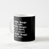 99 kleine Fehler in meinem Code-IT-Programmierer-C Kaffeetasse (Vorderseite Links)