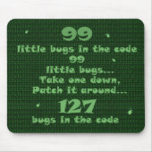 99 kleine Wanzen im Code Mousepad (Vorne)