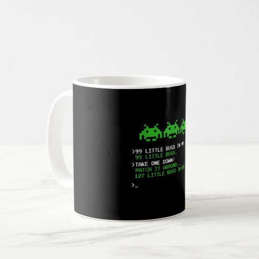 99 Little Bugs In The Code Software Engineer Kaffeetasse (Vorderseite Links)