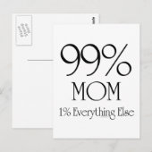 99% Mama Postkarte (Vorne/Hinten)