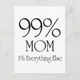 99% Mama Postkarte