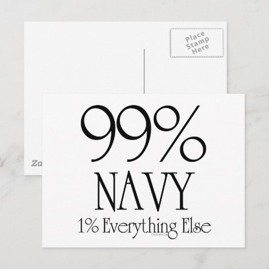 99 % Marine Postkarte (Vorne/Hinten)